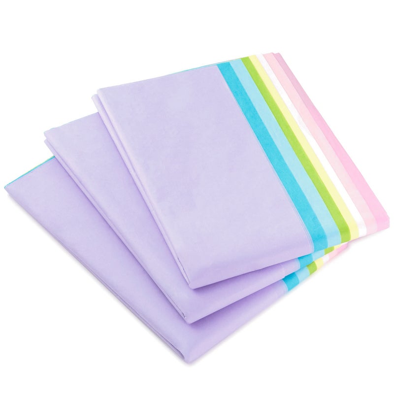 Hallmark Bulk Tissue Paper (Pastel Rainbow  8 Colors) 120 Sheets for Easter  Spring Gift Wrap  Crafts  DIY Paper Flowers  Tassel Garland and More - Image 4
