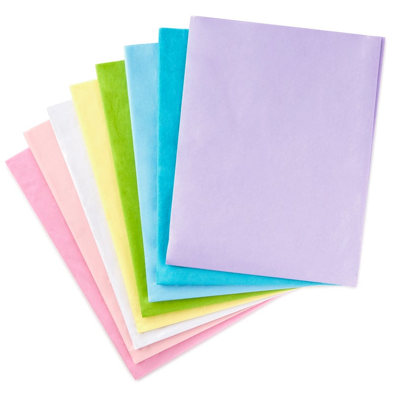 Hallmark Bulk Tissue Paper (Pastel Rainbow  8 Colors) 120 Sheets for Easter  Spring Gift Wrap  Crafts  DIY Paper Flowers  Tassel Garland and More - Image 5