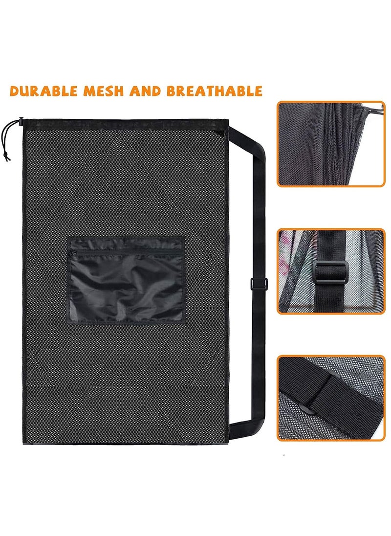 KASTWAVE - Mesh Ball Bags, Heavy Duty Sports Ball Bag with Adjustable Strap, Drawstring Extra Large Soccer Ball Bag Work for Coach, Basketball,Football, Volleyball,BaseBall and Swimming Gears - Image 1