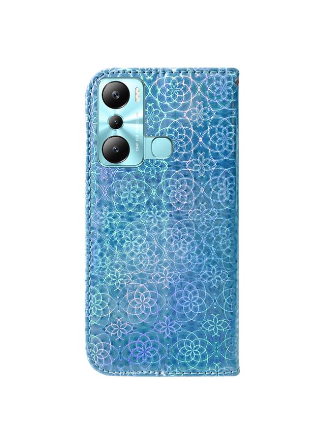 اس-توب جراب لهاتف Infinix Hot 20i مصنوع من الجلد مع مشبك مغناطيسي ملون - Image 3