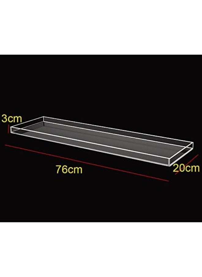 Generic ONELUX Durable Clear Acrylic Towel Tray, Lucite Bathtub Caddy  - Image 4