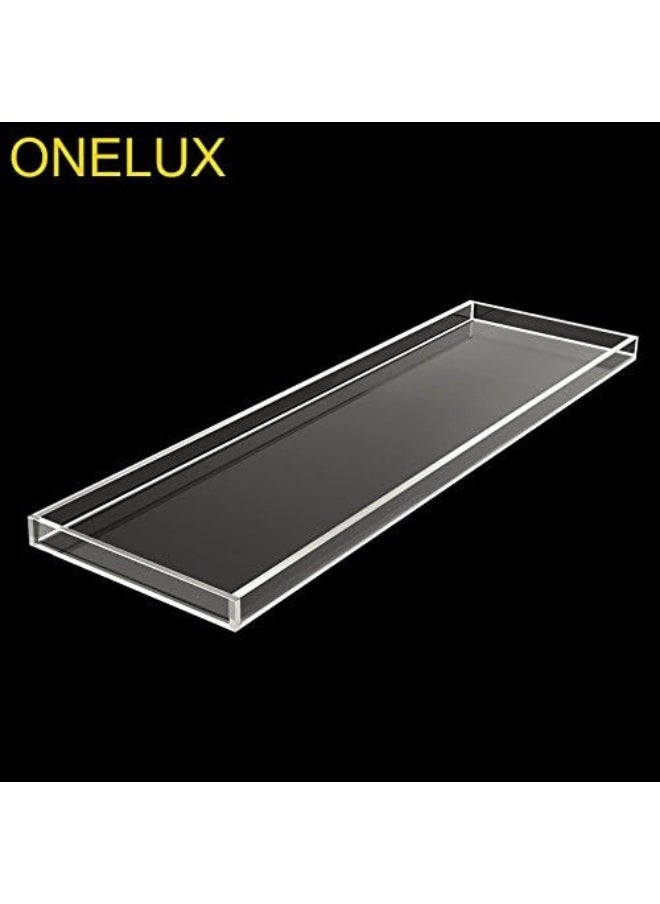 Generic ONELUX Durable Clear Acrylic Towel Tray, Lucite Bathtub Caddy  - Image 3