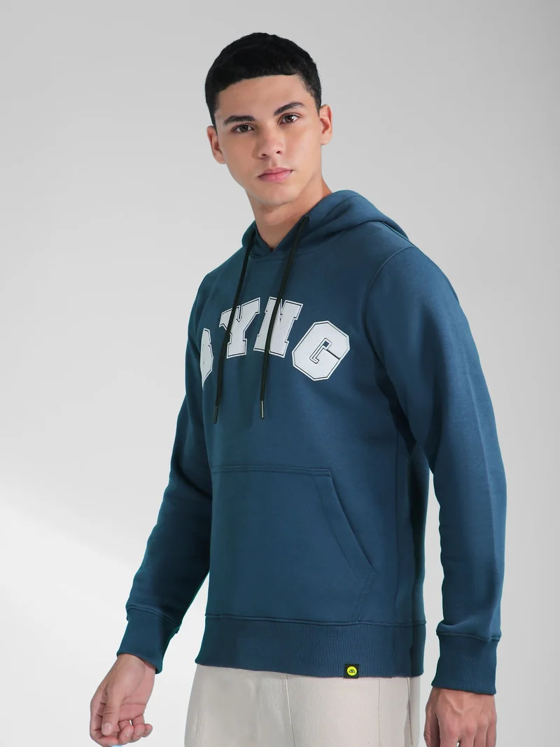 Beyoung Blue BYNG Printed Hoodie