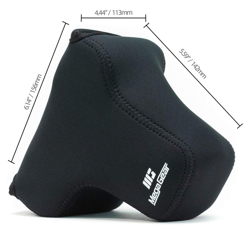 Megagear MG1568 Ultra Light Neoprene Camera Case Compatible with Sony Alpha A7 III, A7R III, A9 (28-70mm) - Black, One Size - Image 2