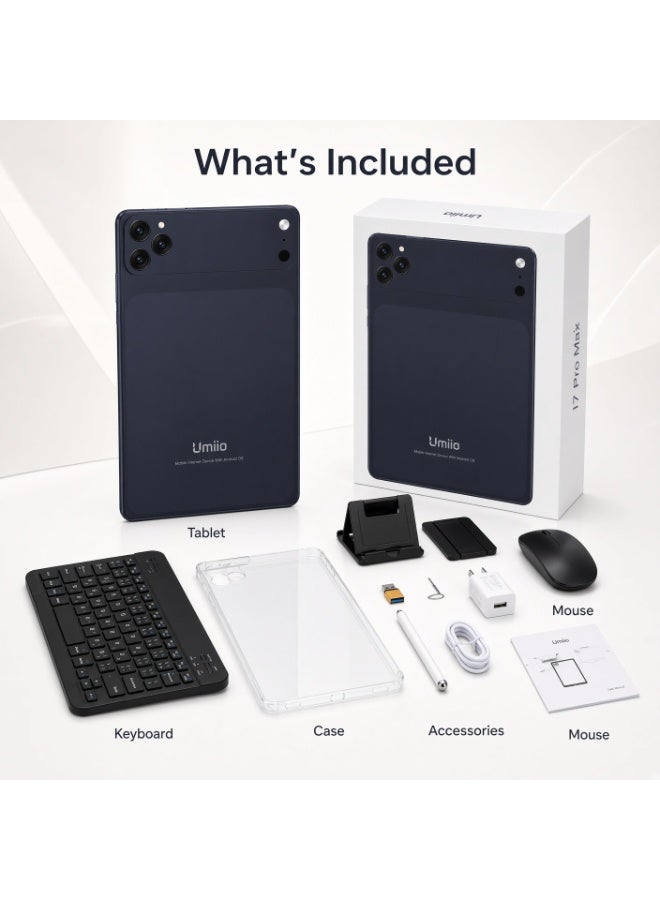 Umiio 17 Pro Max 10.1 Inch Smart Tablet, Android 15, 16GB RAM, 1TB ROM, Dual SIM - Image 2