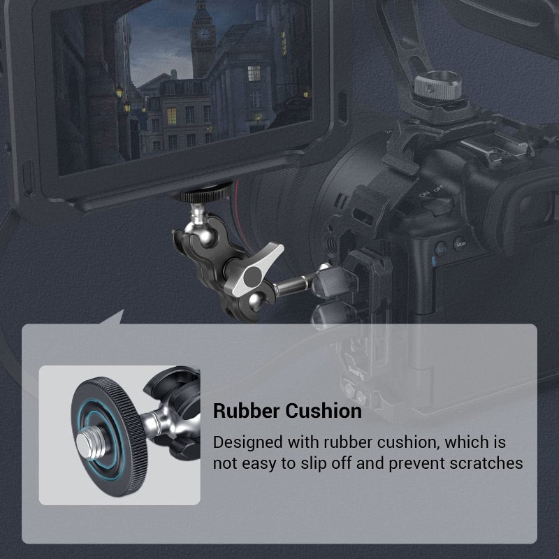 SmallRig Mini Magic Arm with Dual Universal Ball Head, Adjustable Magic Arm for Monitor, Microphone, LED Video Light 3238 - Image 4