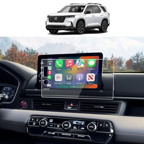 AZZIGO Tempered Glass Screen Protector For 2023 2024 2025 Honda Pilot (EX-L/TrailSport/Touring/Elite/Black Edition) 9 Inch Touchscreen Accessories HD - Image 1