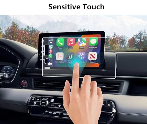 AZZIGO Tempered Glass Screen Protector For 2023 2024 2025 Honda Pilot (EX-L/TrailSport/Touring/Elite/Black Edition) 9 Inch Touchscreen Accessories HD - Image 4