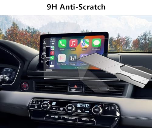AZZIGO Tempered Glass Screen Protector For 2023 2024 2025 Honda Pilot (EX-L/TrailSport/Touring/Elite/Black Edition) 9 Inch Touchscreen Accessories HD - Image 3