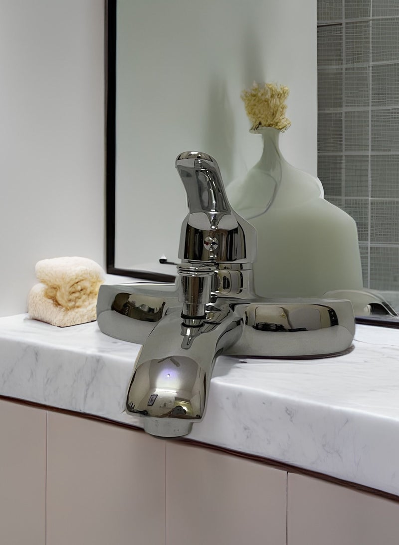 Bath Mixer Faucet with Hand Shower Chrome - Image 5