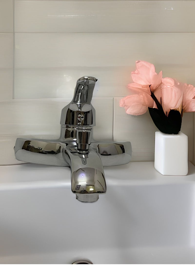 Bath Mixer Faucet with Hand Shower Chrome - Image 4
