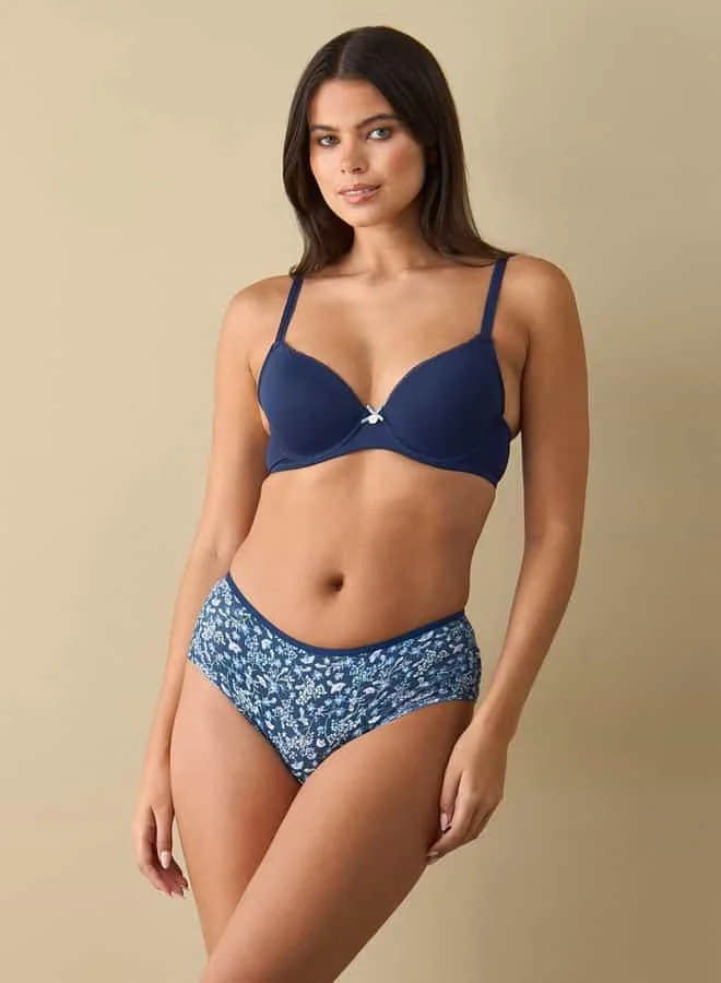 Splash FAV Set of 3 - Assorted Demi Bra with Hook and Eye Closure