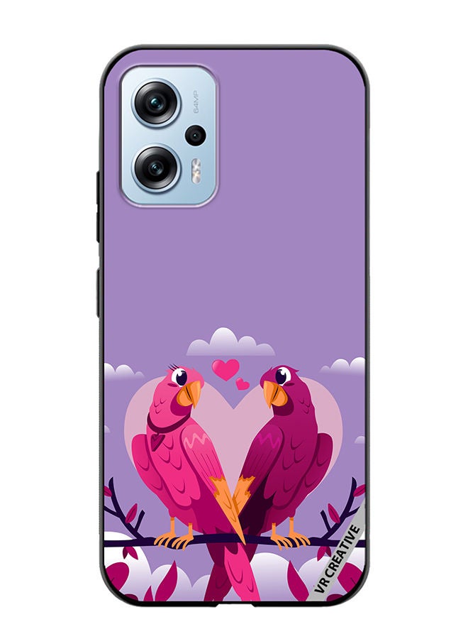VR CREATIVE Protective Case Cover For Xiaomi Poco X4 GT Love Birds Design Multicolour - Image 1