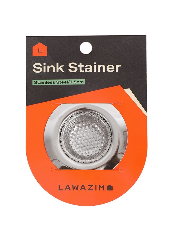 LAWAZIM - Stainless Steel Sink Strainer - 7.5cm - Durable and Rustproof Sink Drain Basket and Anti-Clogging Food Catcher with Odor-Insulating Design - Ideal for Fast and Efficient Sink Drainage - Image 1