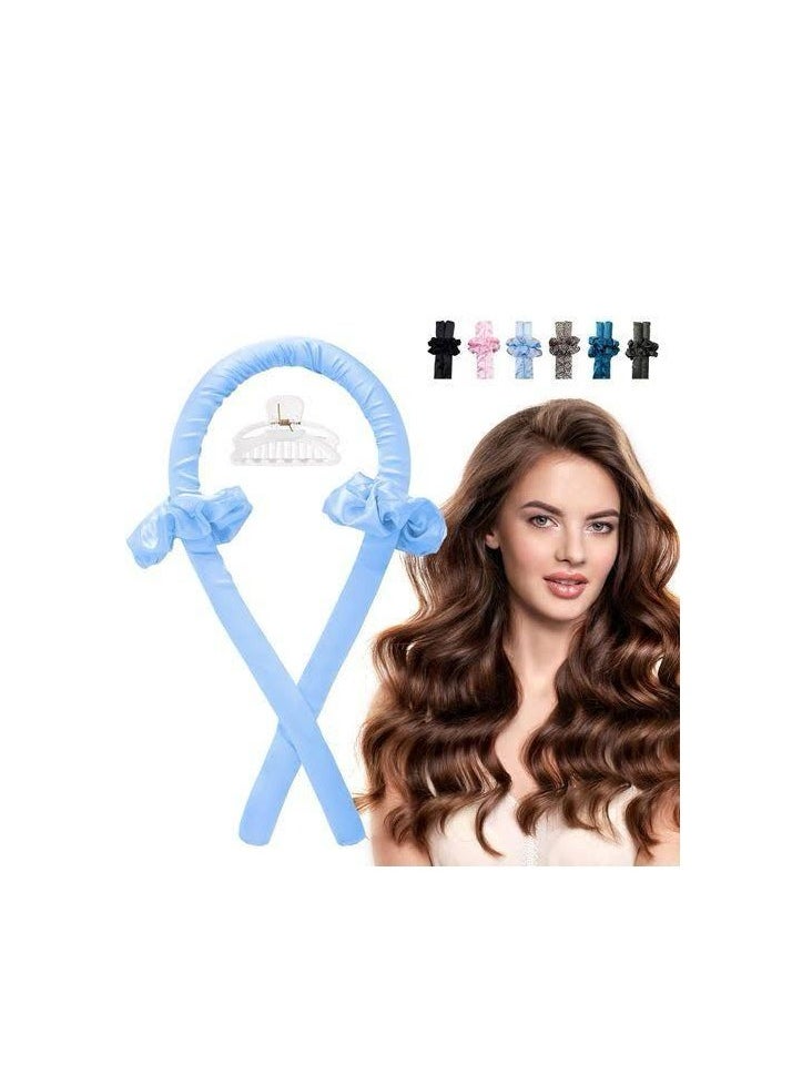 Generic Heatless Hair Curlers – No Heat Satin Curling Rod Headband Set for Long Hair to Sleep In with Hair Clip and Scrunchies, Overnight Soft Lazy Curly Hair Accessories for Women Natural Curly Hair 1PC (RANDOM COLOR)  - Image 1