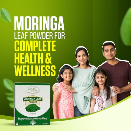 Nature Sure Moringa Leaf Powder 200g, Atta Mix Superfood, Moringa Powder for Weight Loss, Drumstick Powder for Iron, Calcium and Vitamins, Gives Natural Energy, Boosts Skin & Hair Health - Image 2