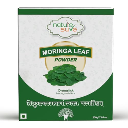Nature Sure Moringa Leaf Powder 200g, Atta Mix Superfood, Moringa Powder for Weight Loss, Drumstick Powder for Iron, Calcium and Vitamins, Gives Natural Energy, Boosts Skin & Hair Health - Image 1