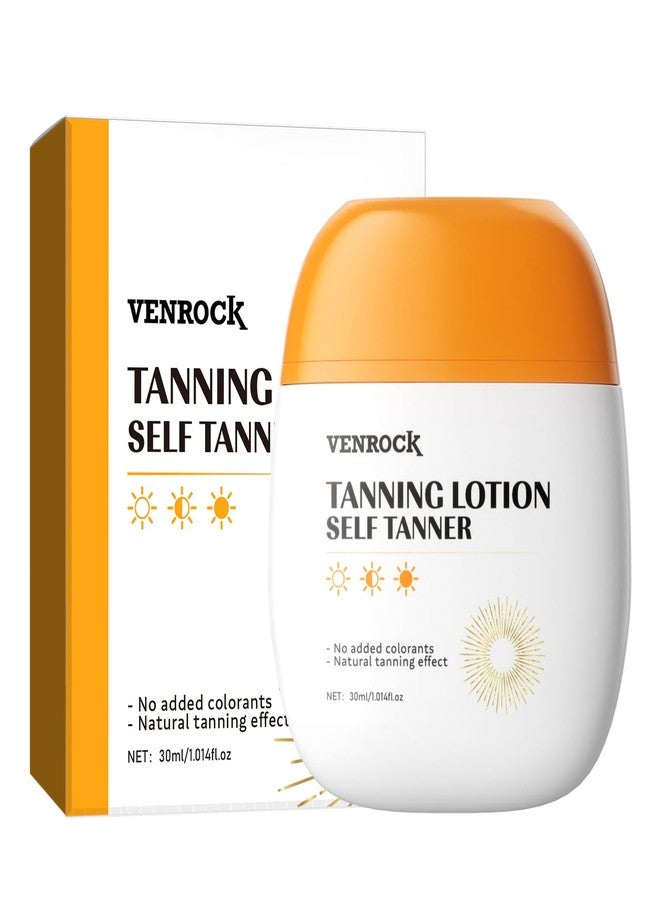 Venrock Self Tanner Tanning Lotion – Natural DHA Formula, No Added Colorants – Travel - Friendly 30ml (1.01fl.oz) – Sunless Tanning Moisturizer for Fair to Medium Skin Tones (1 pack, 30ml) - Image 1