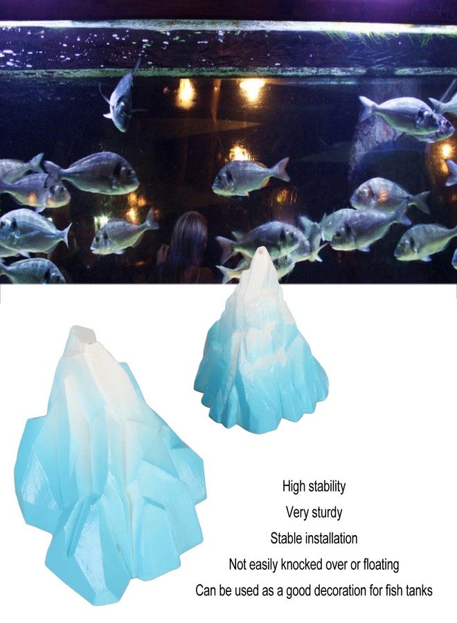 Pilipane 2pcs Aquarium Iceberg Decoration Simulation Innovative Landscaping Underwater Iceberg Ornament for Aquarium Fish Tank - Image 2
