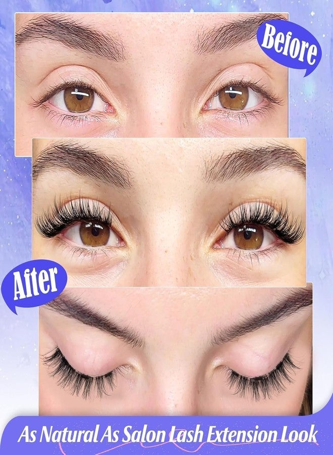 VEPROIX Magnetic Eyelashes Without Eyeliner, Natural Reusable Lashes with Applicator, No Glue Needed, 1 Pair - Image 4