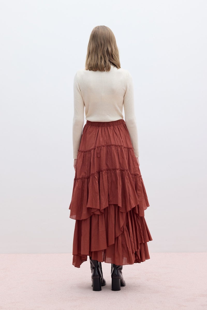 Manuka Layered Boho Voile Skirt Tile  - Image 5
