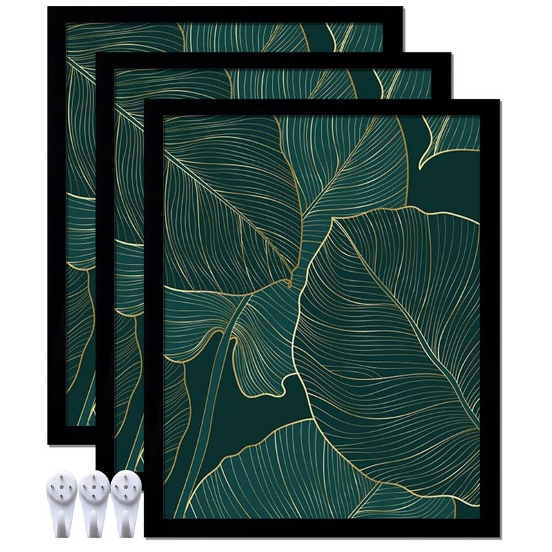 Keibiubu Black 8x10 إطار الصورة مجموعة من 3 إطارات صور شفافة عالية لـ 8 × 10 شهادة صور ملصقات الصورة Canvas معرض سطح المكتب العمودي الأفقي 8 من 10 - Image 1