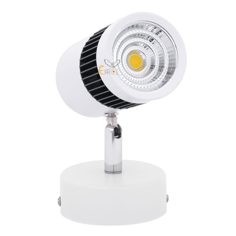 Errol White spot Lights 6 watt Aluminium Focus Light Adjustable Head Focus Light for Wall spot Lights for Home Ceiling spot Light Warm WhiteYellow - Image 1