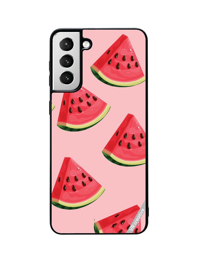 VR CREATIVE Protective Case Cover For Samsung Galaxy S22 5G Watermelon Design Multicolour - Image 1