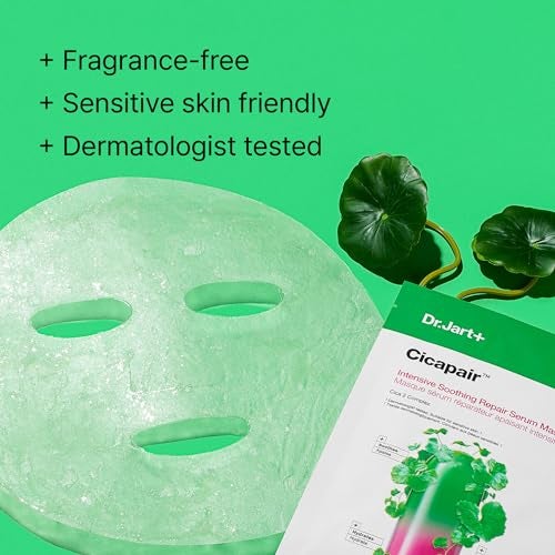 Dr. Jart Dr.Jart+ Cicapair Sensitive Skin Serum Korean Face Mask for Redness with Centella Asiatica | Sheet Mask | Korean Skin Care | Travel Size, 1 Pack - Image 4