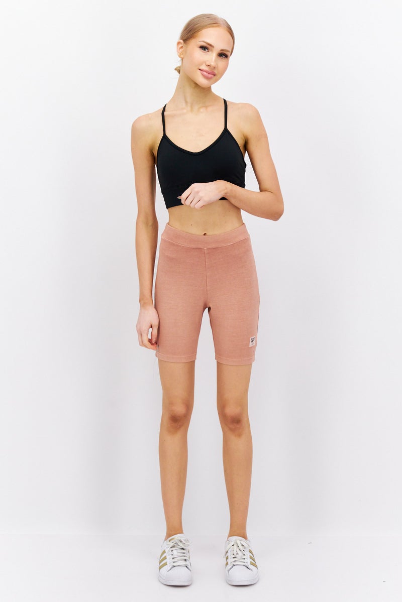 Reebok Women Sportswear Fit Training Shorts, Peach  - Image 4