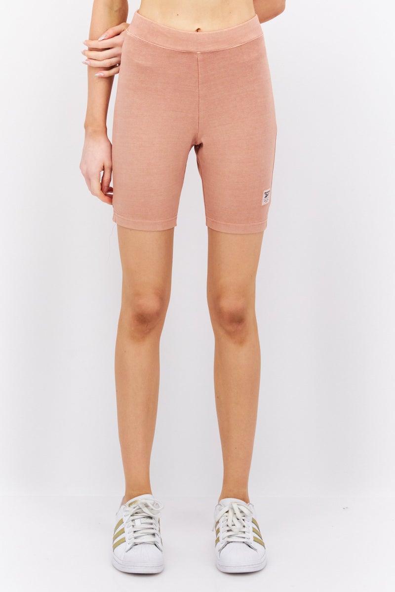 Reebok Women Sportswear Fit Training Shorts, Peach  - Image 1