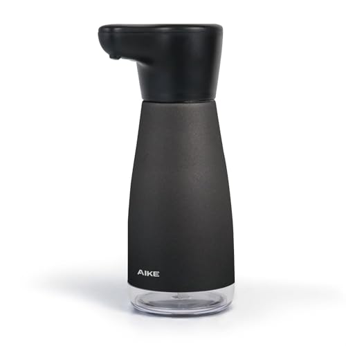 AIKE Magnetic Charging Waterproof Automatic Soap Dispenser for Liquid Soap Anti-Fingerprint Black Coating 14fl.oz. Model AK1337 - Image 1