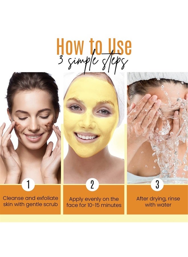 dermaxgen Turmeric Mask Stick, Organic Vitamin C Detox Clay Face Mask, Reduce Acne and Scars Mask, Healing Clay Mud Mask Deep Clean Pore Improve Skin Acne Scars Facial Mask - Image 5