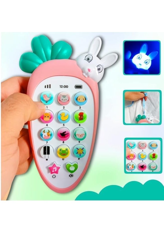 Kid's Digital Mobile Phone Toys for Kids Smart Phone Cordless Feature with Smart Light Battery Operated  (shape and color May Vary, Multicolor) - Image 4