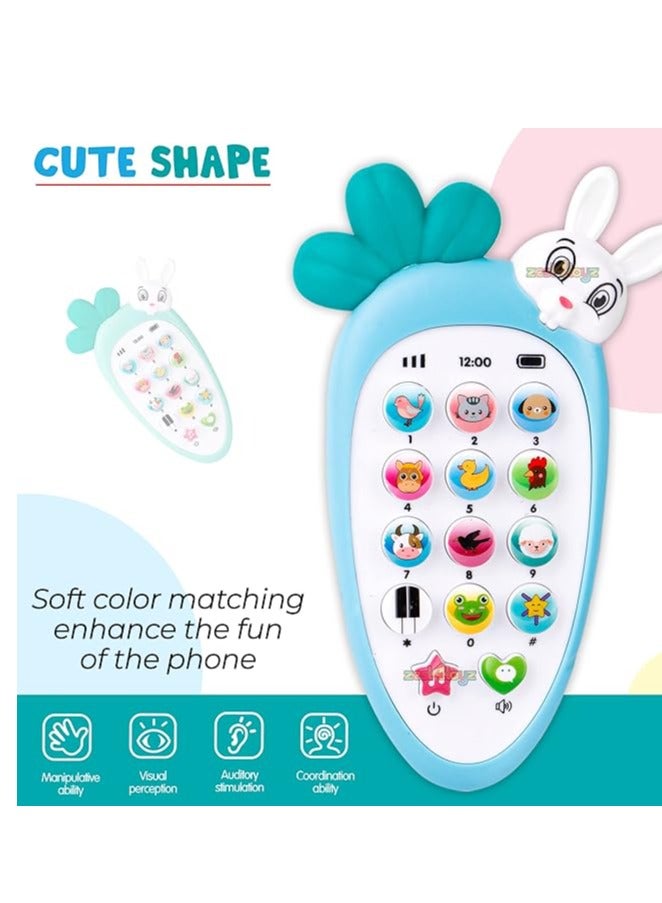 Kid's Digital Mobile Phone Toys for Kids Smart Phone Cordless Feature with Smart Light Battery Operated  (shape and color May Vary, Multicolor) - Image 1