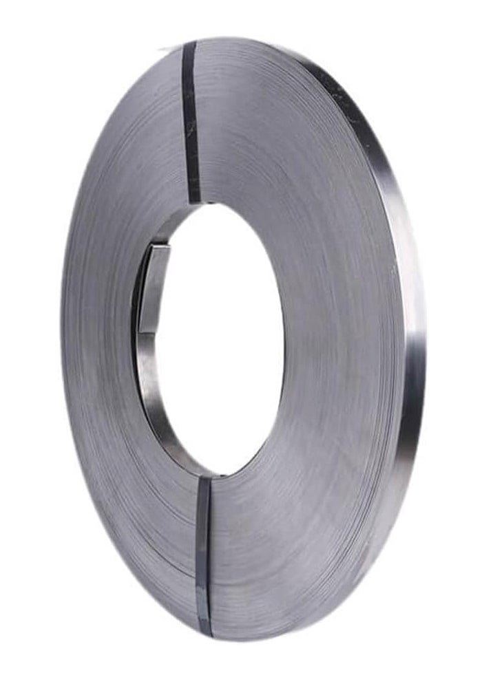 RACO - Metal Packing Strip, Electric Packaging Strapping, Hand Pallet Strapping Banding Cord for Heavy Duty Packing Steel Belt Metal Packing Band Steel Strip Strapping Roll 3Kg - Image 1