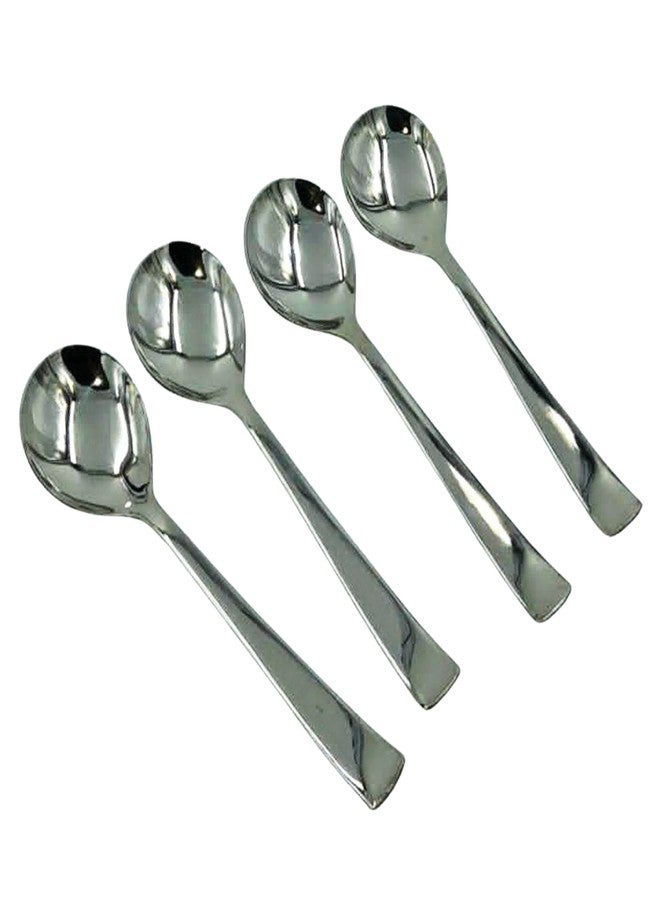 SHLINCO Stainless Steel Serving Spoons, Set of 4, Silver - Image 1