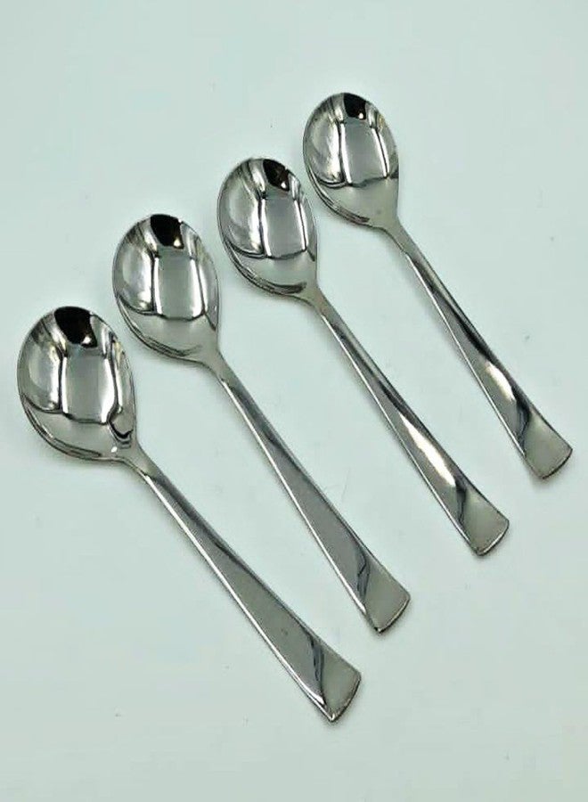 SHLINCO Stainless Steel Serving Spoons, Set of 4, Silver - Image 2