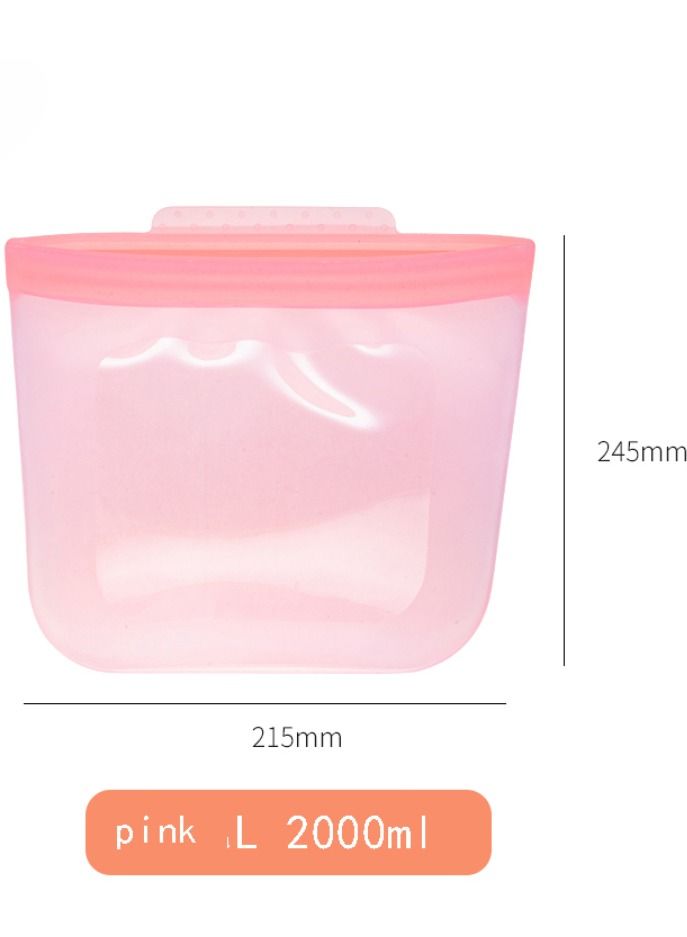 Pink large silicone preservation sealing bag  - Image 1