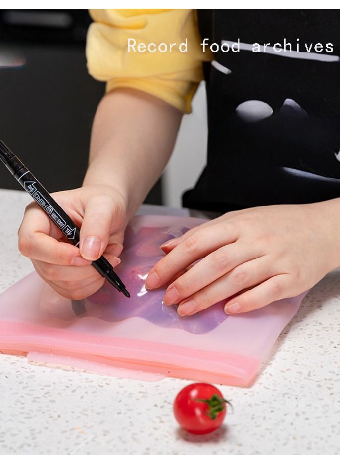 Pink large silicone preservation sealing bag  - Image 4