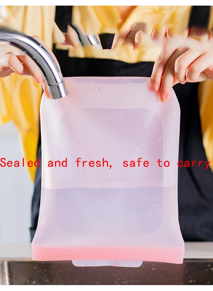 Pink large silicone preservation sealing bag  - Image 2