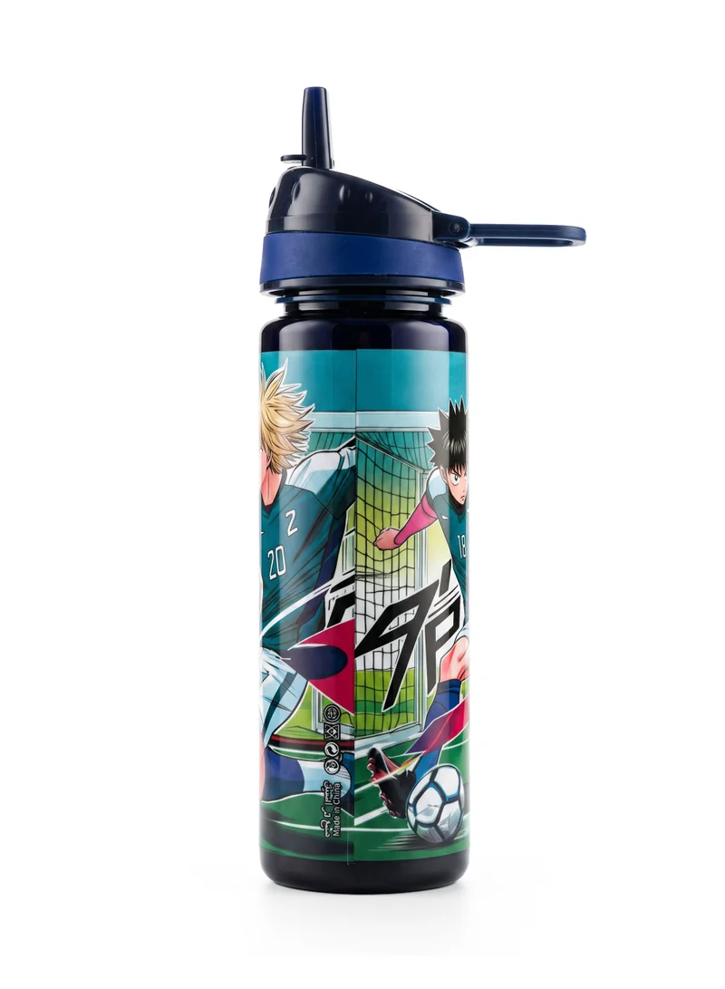 Nova Black Nova Football Plastic School Water Bottle 750ml for Boys | Kids Sports Water Bottle with Flip-Top Straw Lid | Football-Themed Reusable Drinking Bottle for School, Travel & Outdoor Activities for Men | Best Price UAE