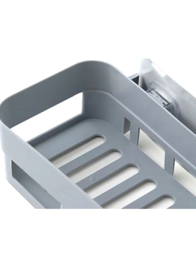 Beauenty Wall Mounted Plastic Rack Grey 26x6x10cm - Image 3