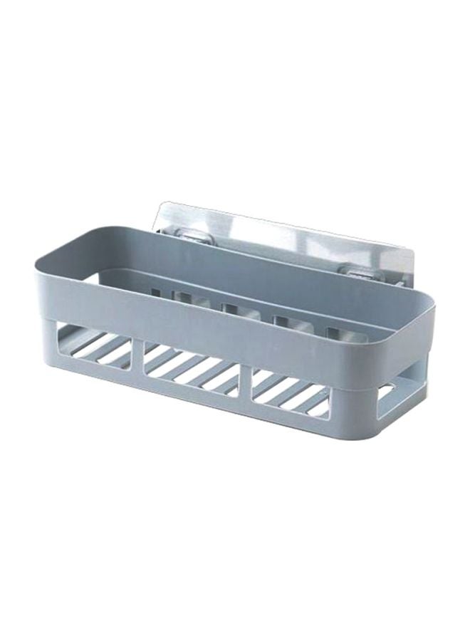 Beauenty Wall Mounted Plastic Rack Grey 26x6x10cm - Image 1
