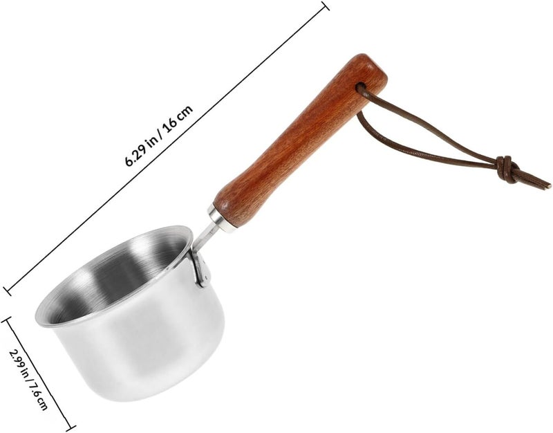 Generic Stainless Steel Milk Jug Creamer Pitcher 150ml with Measurement Scale White Coffee Syrup Dispenser for Latte Espresso Frothing and Sauce Serving - Image 2