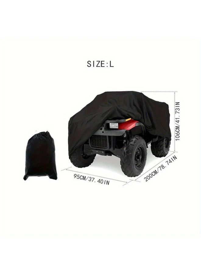 4 Wheeler Outdoor Cover 190T Oxford Fabric Size M 145x85x98 CM - Image 5