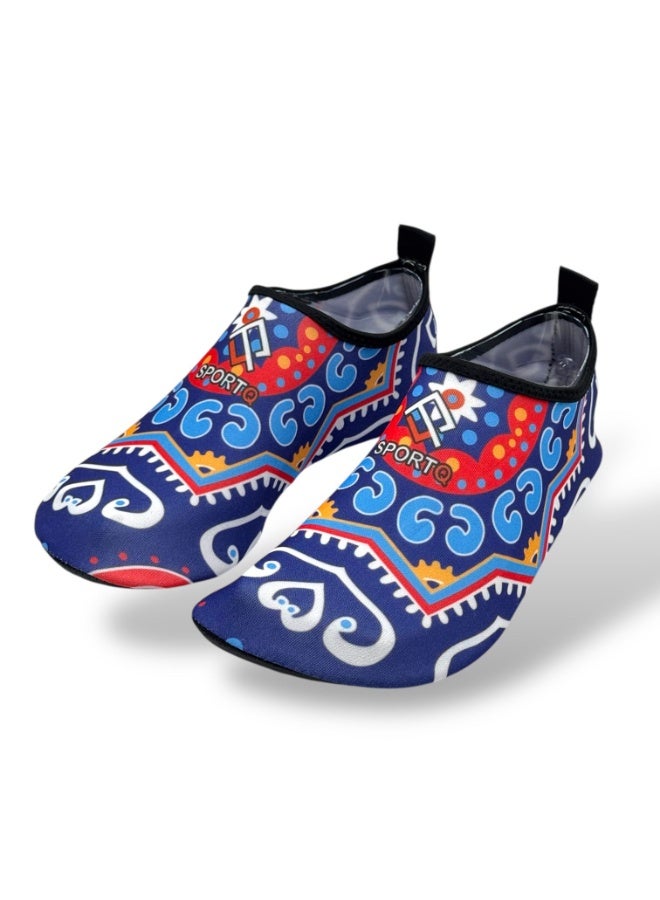 SportQ SportQ® Easy-to-Wear Beach Sandals for Kids, Men & Women Comfortable, Flexible Sole for Protection from Rocks and Hot Sand Quick-Drying Water Shoes for Swimming, Snorkeling, Surfing, Kayaking, Beach, Walking & Yoga  - Image 1