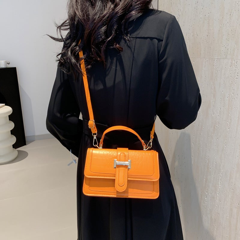 Crocodile Pattern Small Bag Women'S Fashion All-Match Portable Small Square Bag Elegant Elegant Shoulder Crossbody Bag - Image 5