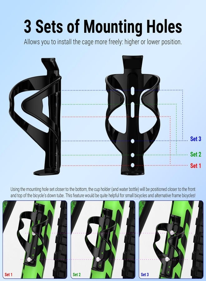 MYFOREST Substantial Weighted Bike Water Bottle Holder Kit, Optimized Size for High-End Metal Bottles Like CamelBak, Universal Fit Too, 3 Adjustable Mounting Positions, with Tools (Solid Black) - Image 4