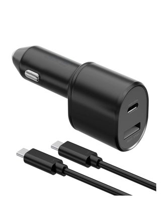 60w Car Charger Super Fast Charging 2.0 Dual-Port (45W+15W) with USB C to C Cable fo Samsung Galaxy S25/S24/S23/S22/S23 Ultra/ S21 Plus 5G, Note 20/10+ 5G Z Fold 7/6/5/4 5G, S20/Note 20, Tab S10/S9/S9+ - pzsku/Z91DC408739654B4F2014Z/45/_/1673358522/41180073-f4a8-4f9a-96f6-ee7f119c23e0
